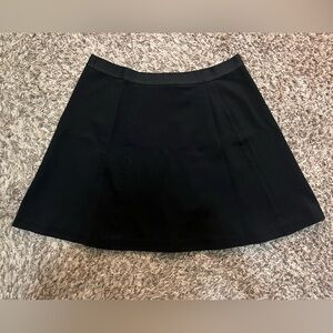 Black stretchy mini skirt